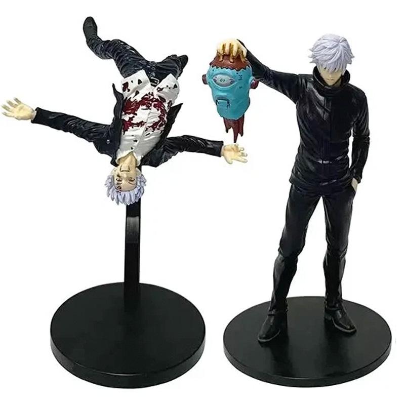 Anime Megumi Jujutsu Kaisen Nanami Figures GK Satoru Gojo Geto Suguru Sitting Look Up Toji Figure PVC Model Collection Toy Gifts