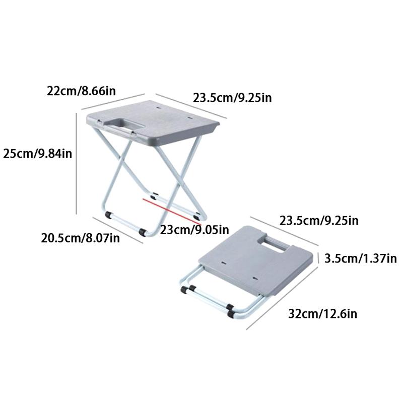 Portable Camping Chair Collapsible Footstool Compact Seat Mini Lightweight Foldable Stool For Travel Beach Lawn Picnic Outdoor
