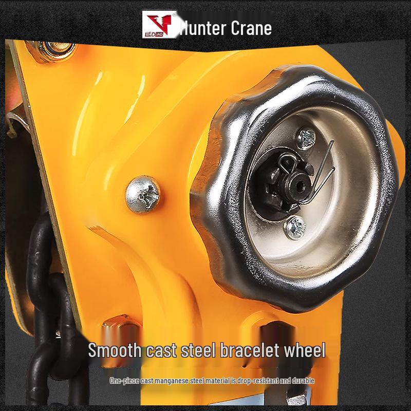 Manual Hand Chain Hoist, HSH Ratchet Tensioner, 0.75T to 3T Capacity
