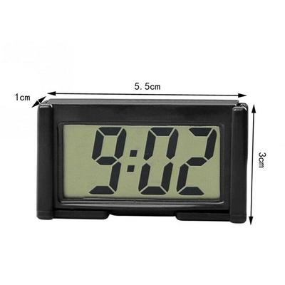 Mini Car Clock Auto Car Truck Dashboard Time Self-Adhesive Bracket Vehicle Electronic Digital Clock