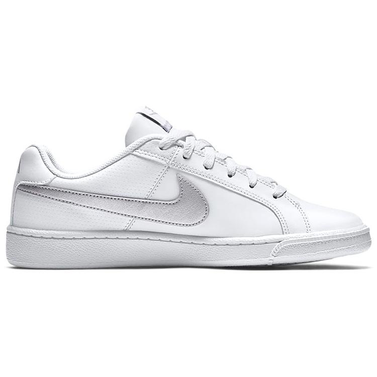 New Nike Court Royale White Metallic Silver Women's 749867-100