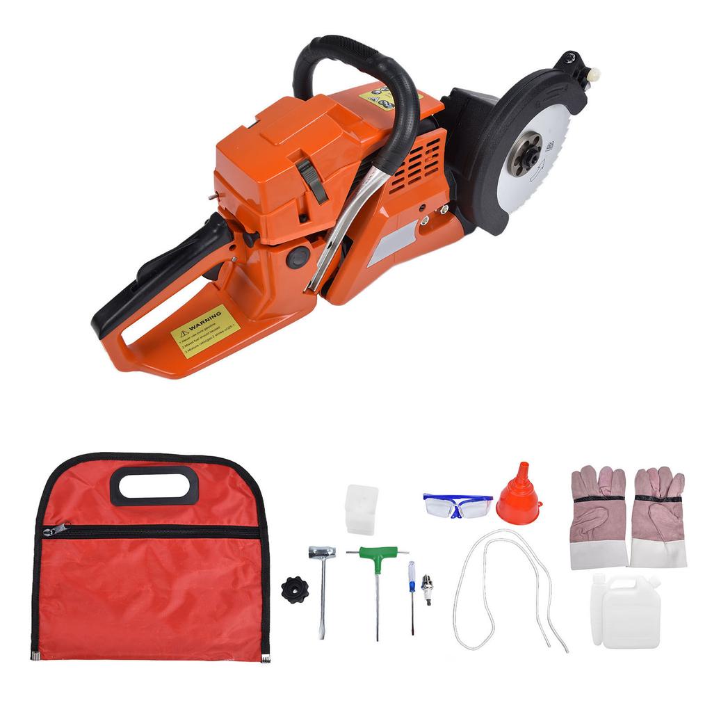2.6KW 2 Stroke Portable Gasoline Power Cutter Cordless Circular Saw Cutting Machine 8500RPM