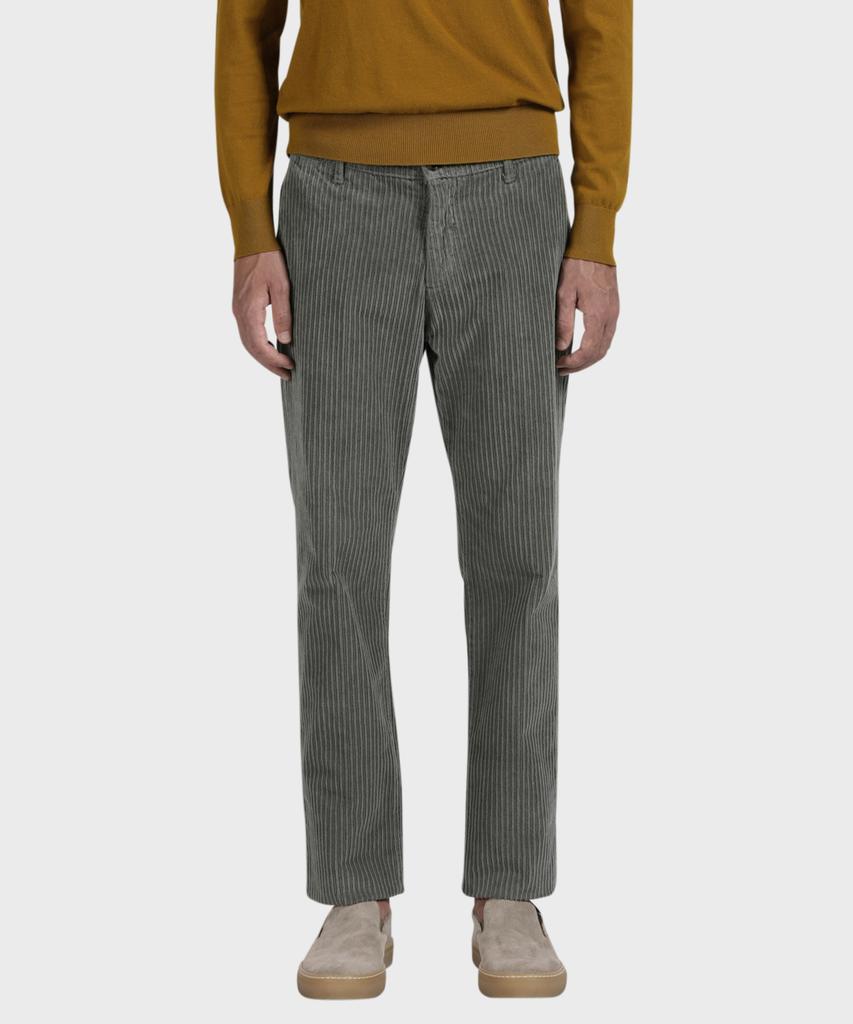PANICALE Grey Regular Fit Corduroy Pants