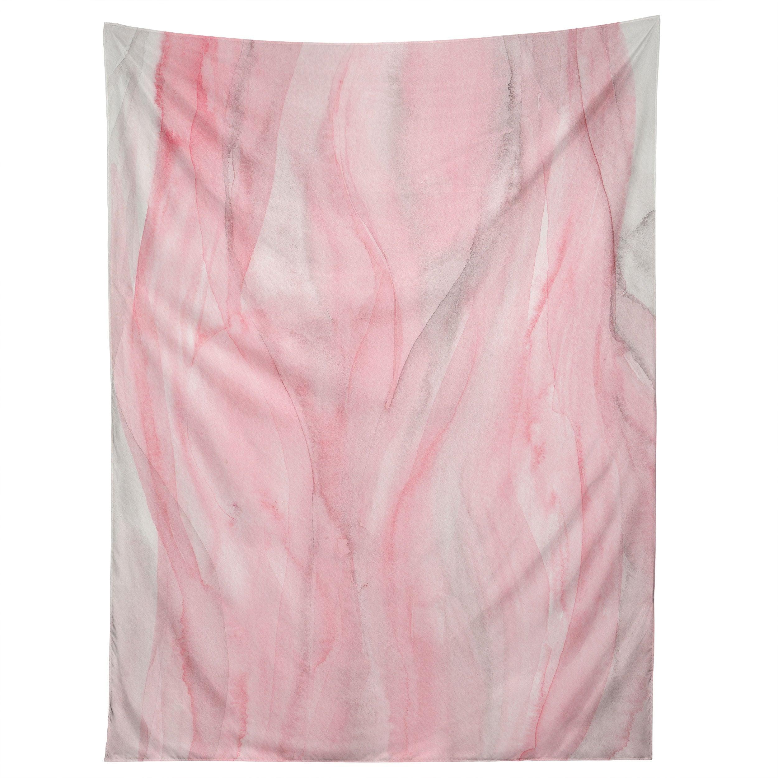 DELICATE PINK WAVES tapestry 75x100