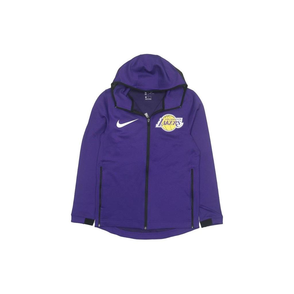 Nike Logo Print Zip-Up Athletic Fitted Long Sleeve Jacket Unisex Jackets Purple 940136-504