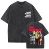 Funny Debi Tirar Mas Fotos DTMF Vintage Washed T Shirts Bad Bunny Summer Oversized T Shirt High Quality Cotton Tshirt