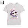 CHOCOOLATEit Cartoon Rabbit Print Slim-Fit T-Shirt
