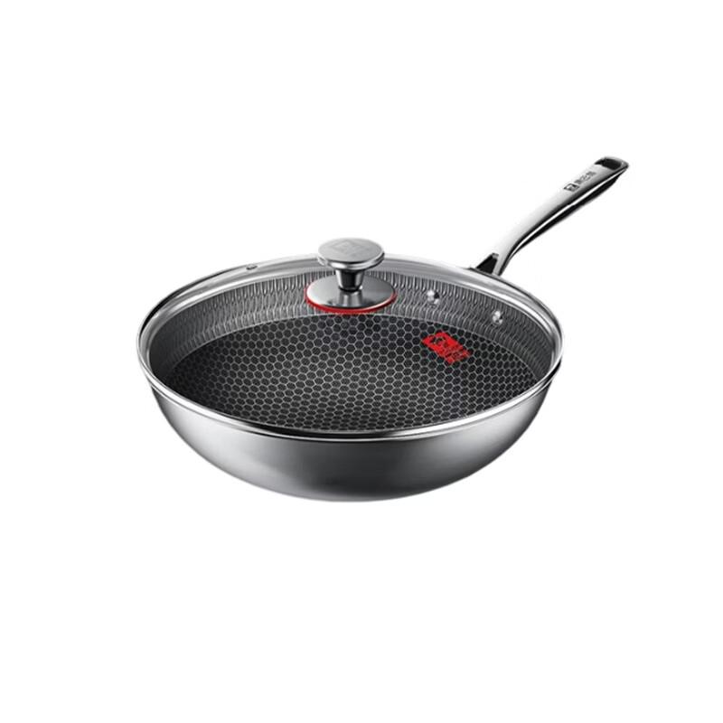 KOMBACH 316L Stainless Steel Honeycomb Non-stick Wok