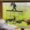 Cryptids Wind Chime Mythical Creature Outdoor Decor with UFO Nessie Designs Handcrafted Wind Chime Decorative Hanging Chimes for Garden Patio