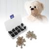52pcs Black DIY Bear Eyes 12-20MM Doll Safety Eyes Doll Making Hand Made Materials  Handmade Dolls