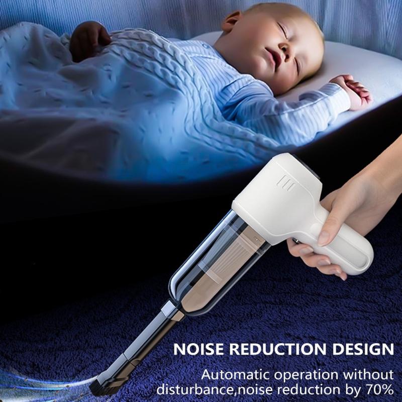 Compact Handheld Auto Vacuum Strong Suction Power Multipurpose Small Car Vacuum ABS Vacuum for Office Sofa Car Cleaning