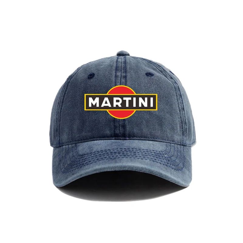 Martini Racing Baseball Caps Distressed Hats Cap Men Women Retro Outdoor Summer Adjustable Dad Hats