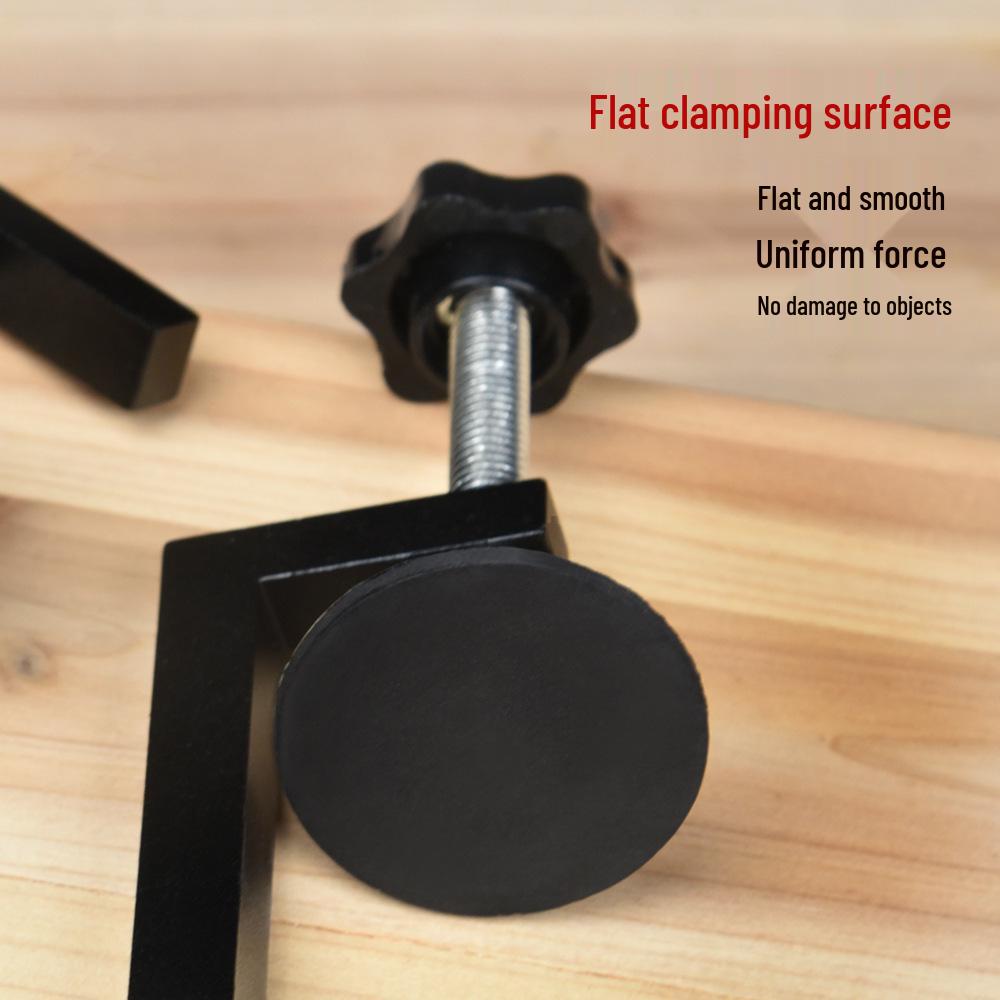 Versatile Iron G-Clamp: Strong Portable Woodworking Tool & Accessories for Jig Fixation