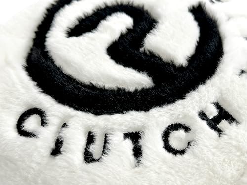 ComoCome Clutch Player Model Iron Cover (White) - Protects Your Golf Clubs with Fluffy Acrylic Boa