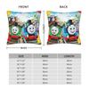 Pillow Case Cartoon Trains Man Square  Pillow Cover For Sofa Home Decoration Retro Trendy Pillowcases
