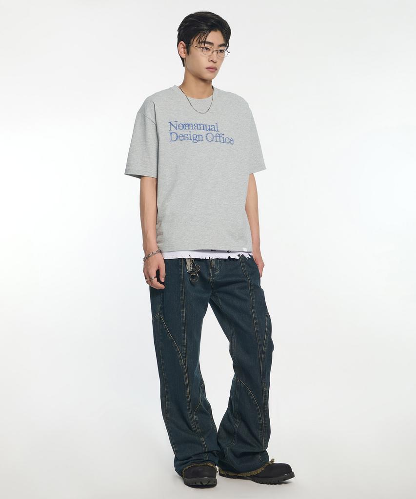 NOMANUAL Nm Design Office T-Shirt - Melange