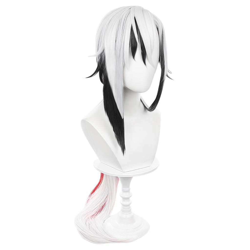 Genshin Impact Fatui 4. služebník Arlecchino Cosplay paruka s pro školní kulturní a fotografické akce Enforcer, Sedadlo, Paruka, Žáruvzdorná, Síťka, Události,