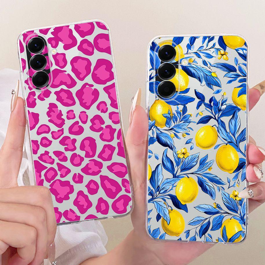 Case For Samsung Galaxy A37 5G Cover SM-A376B Popular Flower Soft Slim Silicone Cover For Samsung A57 A17 2025 A576B A176B Funda