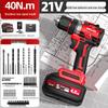 Delixi Brushless Rechargeable Lithium Impact Drill & Screwdriver: Multifunctional Handheld Electric Pistol Drill for Household Use