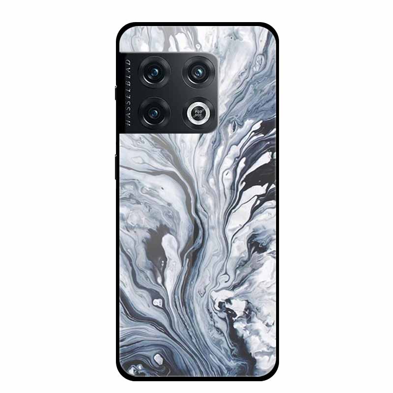 For OnePlus 10 Pro Case Marble Tempered Glass Back Cover Hard Case For OnePlus 10 Pro Shockproof Fundas NE2210 Protective Coque
