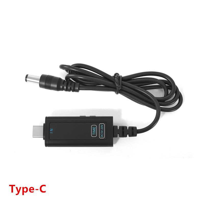

Кабель для быстрой зарядки DC 5V 12V 20V с регулируемым напряжением USB/Type-C на DC 5.5*2.5 мм, подходит для оптических модемов, роутеров и ноутбуков B