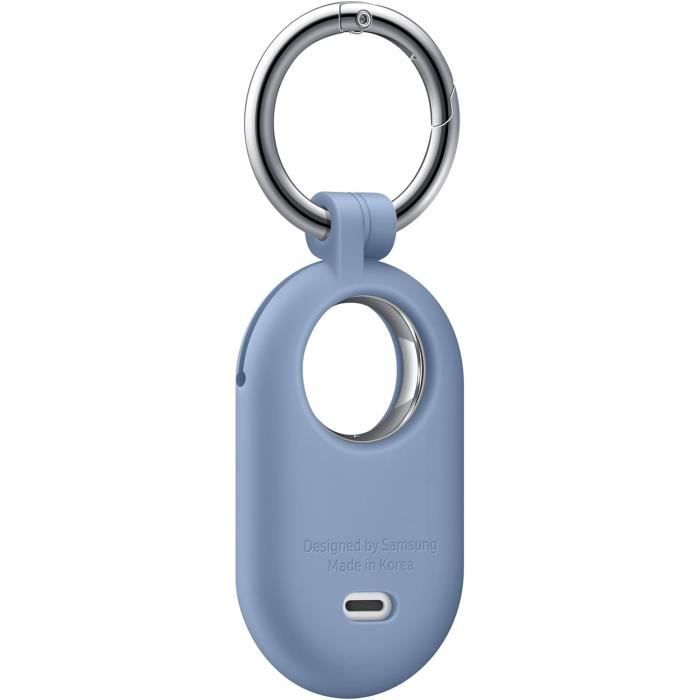 Coque En Silicone - Samsung - SmartTag2 - Bleu - Souple - Avec Carabiner
