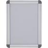 Clip-on Wall Panel with Rounded Frame, Aluminum, A4 Format