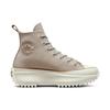 Converse Run Star Hike Trendy Casual Non-Slip and Abrasion Resistant High-Top Board Shoes Unisex Khaki Color