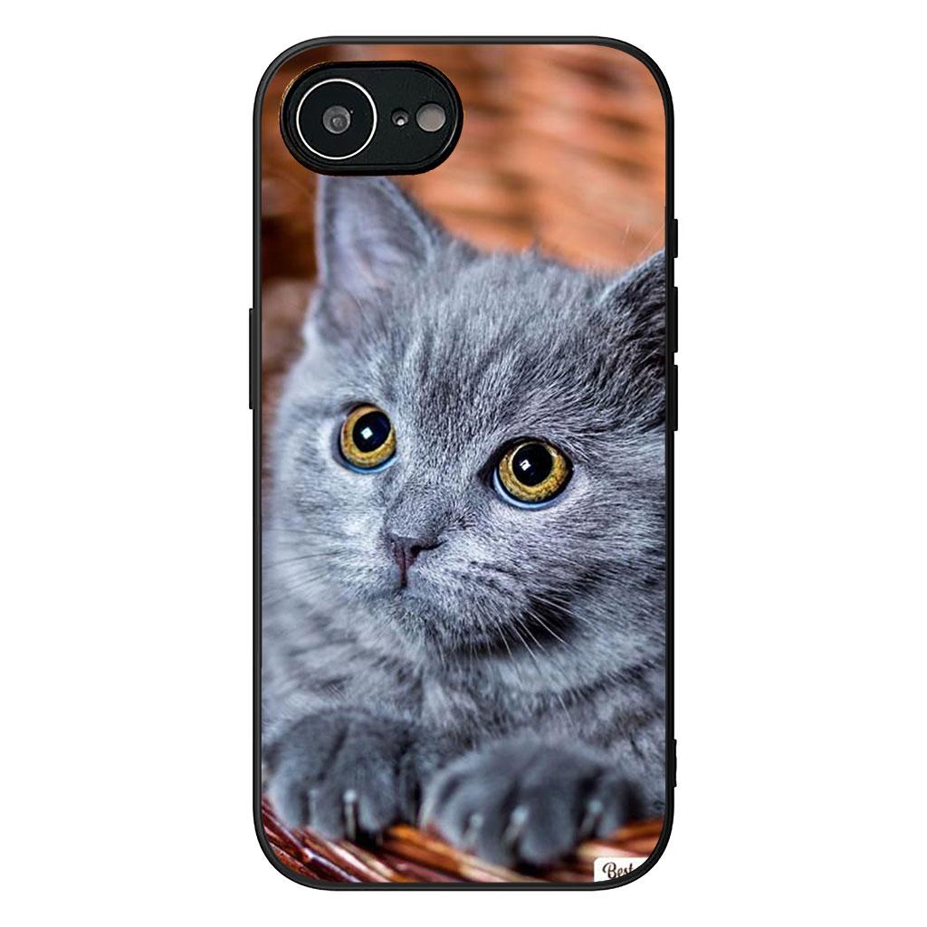 Blue Cat Green Eyes Meow Phone Cover for Samsung Galaxy A36 A17 A26 A07 A35 A54 A53 A13 A33 A34 S8 S9 S20 S21 FE S10 Plus Case