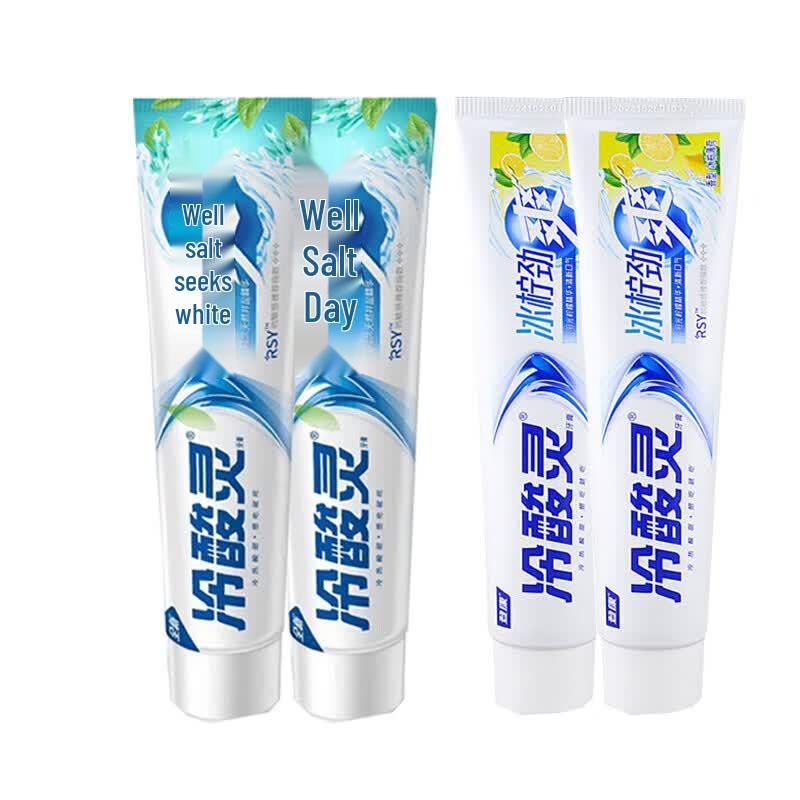 Зубная паста Lengsuanling Well Salt Отбеливающая и Ледяная Свежесть (4-Pack)