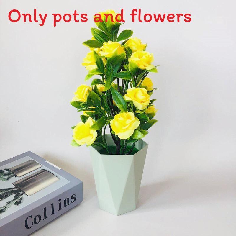 Artificial Rosa Rugosa Thunb Potted Plant For Event And Decoration Party