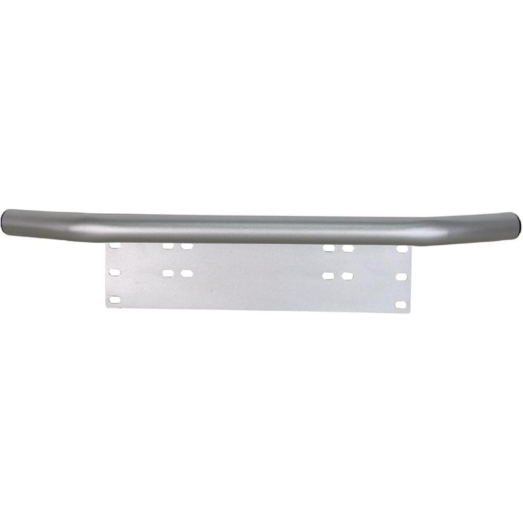SKYWORLD 22.8 Inch Bull Bar Aluminum Alloy Front Bumper License Plate Mount Bracket Holder For Daytime Running Light Offroad LED Light Bar,Silver