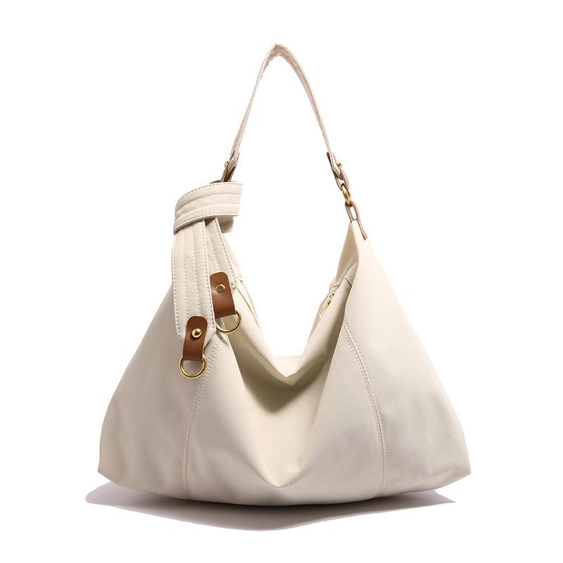 Big bag women's 2025 new denim canvas bag versatile large capacity shoulder messenger bag casual commuter tote bag