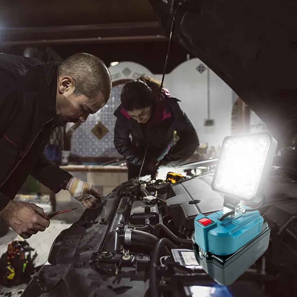 3 Inch LED For Makita 14.4V-18V Work Light Outdoor Flashlight Camping Lamp Li-ion Battery Emergency Lighting Cordless Lantern