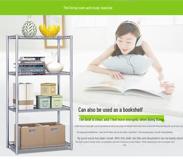 Solno Multi-Layer Iron Storage Rack for Kitchen & Bathroom