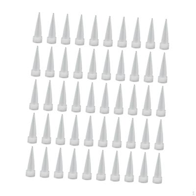 50 Pieces Caulking Nozzles Caulk Finisher Tools for Bathroom Walls