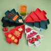 Christmas Tree Snack Tray with Compartments for Nuts, Sweets & Dried Fruits