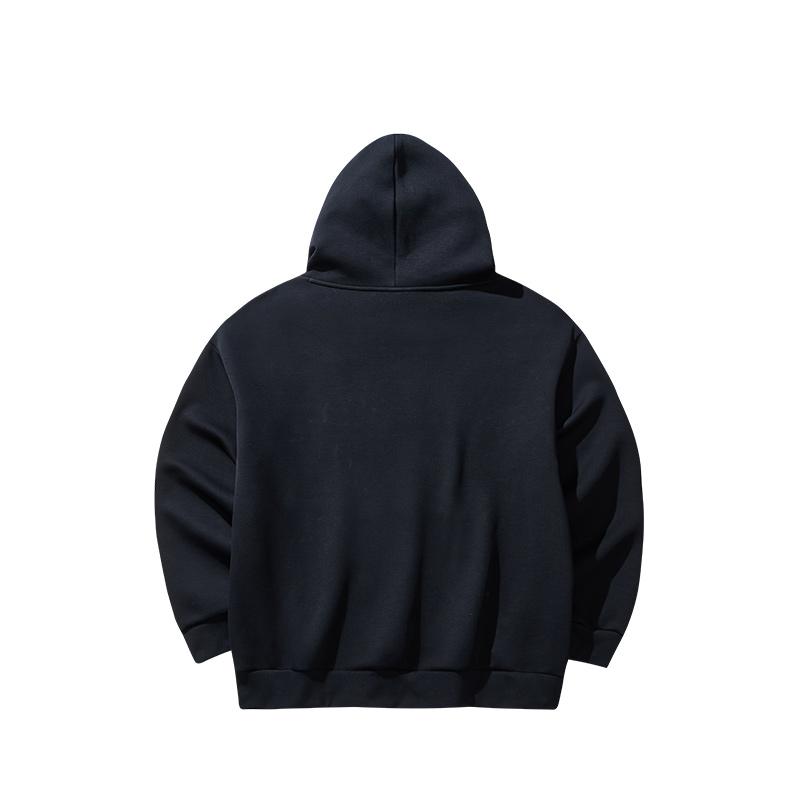 Anta Basketball Series Lettered Hooded Comfortable Breathable Versatile Casual Sweatshirt Unisex sweatshirt Basic-Black 952511706-4