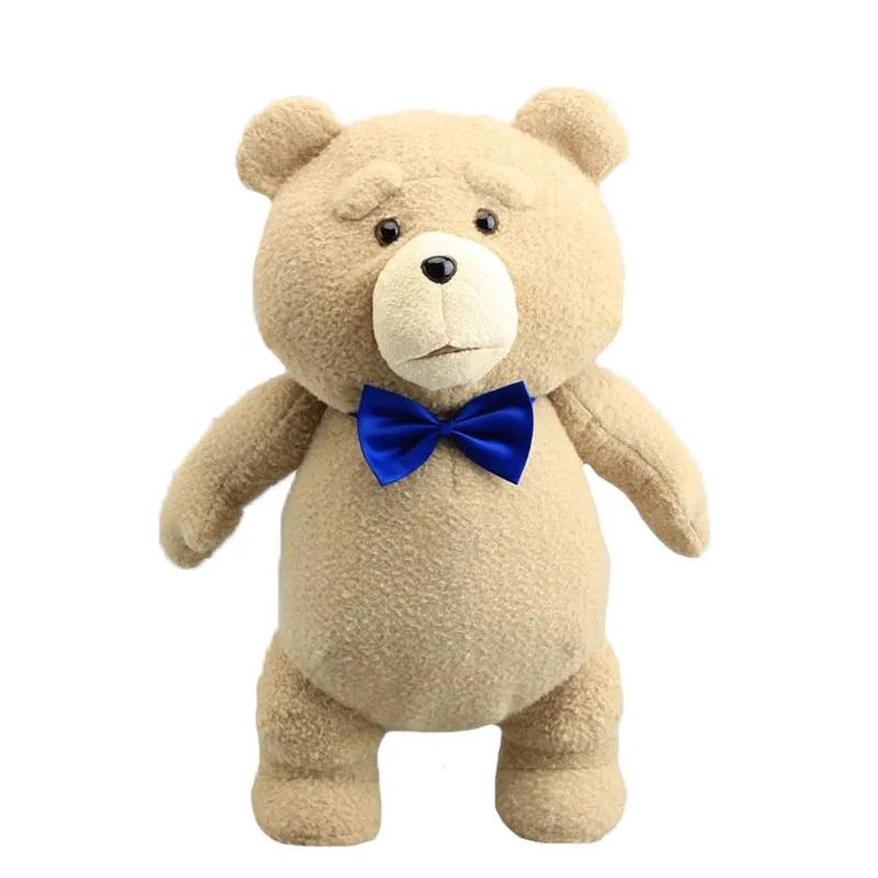 46cm TED plyšový filmový medvídek TED 2 plyšová panenka hračky v zástěrovém stylu měkká plyšová zvířátka plyšové hračky zvířata pro děti dárek