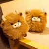 Adorable Highland Cattle Plush Doll - Round Cushion, Cartoon Ornament, Perfect Children's Birthday Gift.