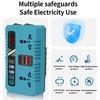 With LED Work Light 120W Portable Power Inverter Battery Inverter Adapter for Makita 18V Battery