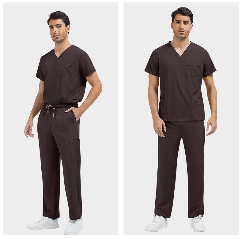 Unisex Plus Size Nurse and Salon Uniform Set - Various Colors Available