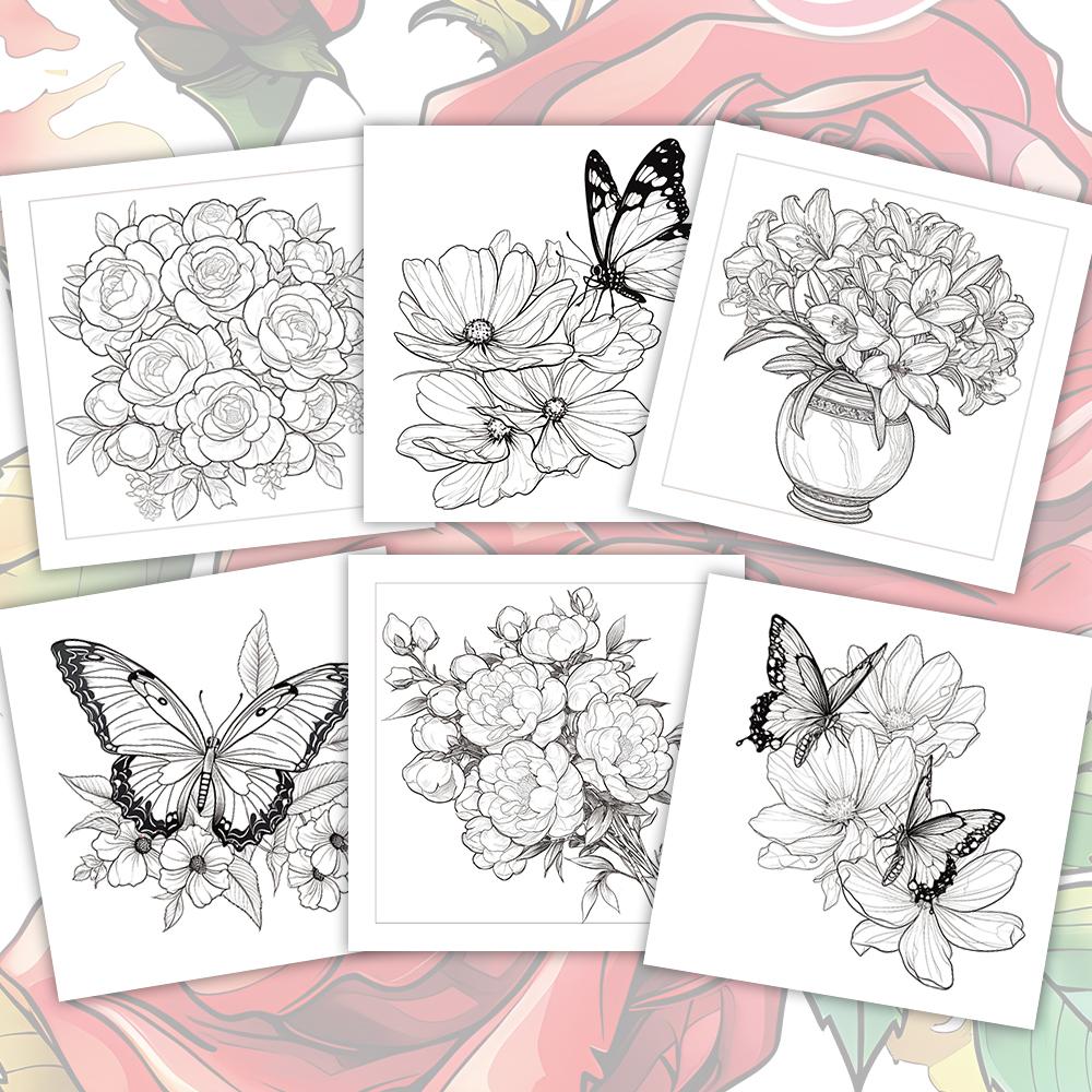 1pc,Adult coloring book,30 sheets different patterns 8.3x8.3''100gsm,is a Valentine's Day Easter holiday gift