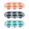 6 Hole Flower Shape Silicone Cupcake Mold Bread Moulds Cake Molds DIY Bakery Supplies Food Grade Baking Tools