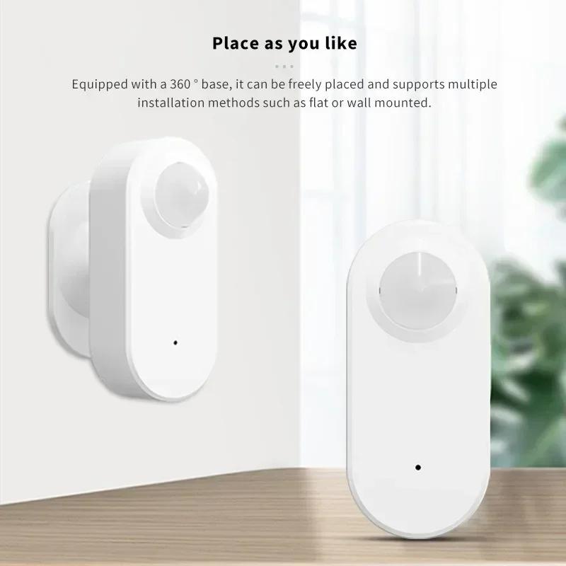 ZEXEF Smart WiFi Zigbee Motion Detector PIR Sensor Compatible with Alexa Google Home Instant Alerts Smart House Security System