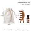 Golden Sandalwood Snail Massage Comb Set: Universal Five-Finger Comb and Portable Meridian Comb Gift Box