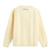 Li Ning Badfive Letter Print Round Neck Comfortable Breathable Versatile Loose Sweatshirt Men sweatshirt Pudding-Yellow AWDUF75-1