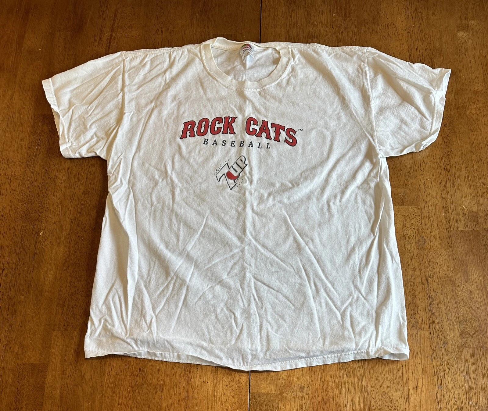 Винтажная футболка New Britain Rock Cats XL Несуществующая бейсбольная команда MiLB 2XL