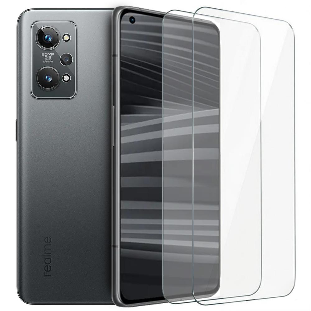 2x Tempered Glass for Realme GT 2 / GT Neo 2, ERBORD 9H Hard Glass, fast