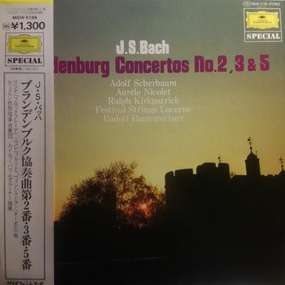 LP Record FESTIVAL STRINGS LUCERNE, RUDOLF BA - J. S. Bach: Brandenburg Concertos N MGW5186 DEUTSCHE GRAMMO Japan Obi Classical Used